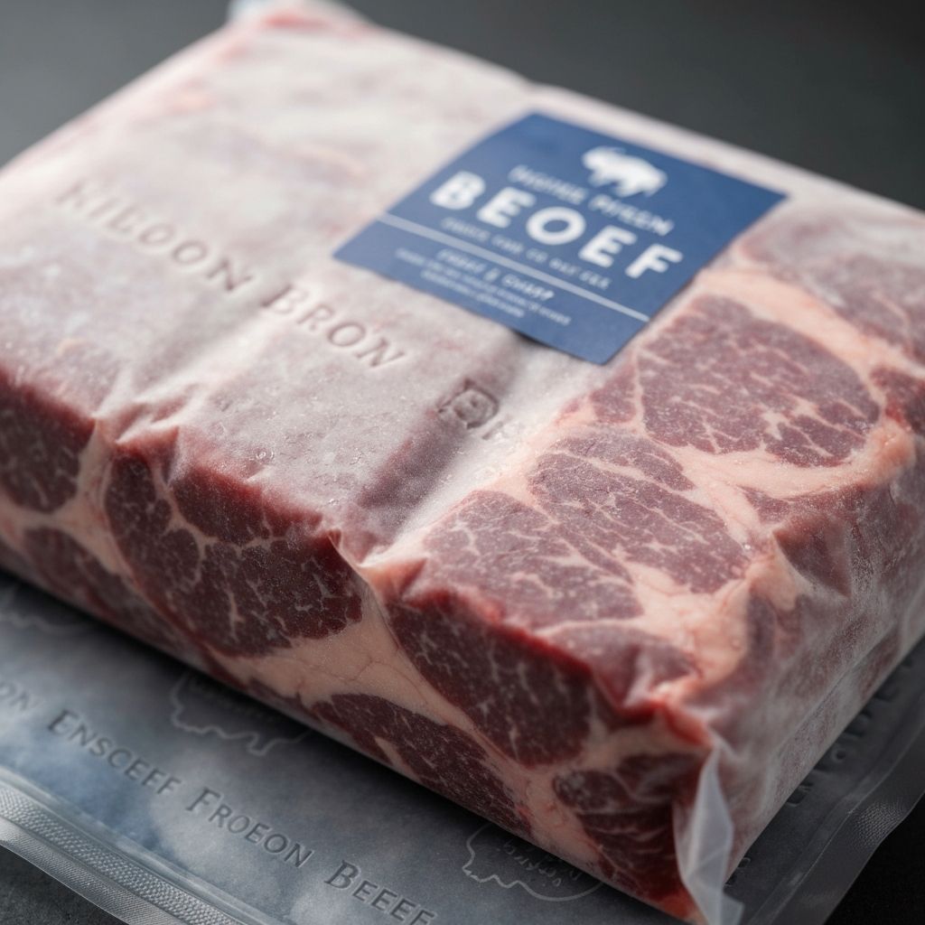 لحم بقري مجمد